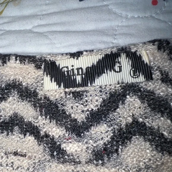 Ginger G Tribal Print Lightweight Sweater Size Large‎ Pullover Brown & Beige - Picture 8 of 10